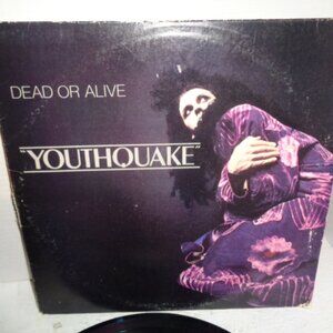 YOUTHQUAKE, Dead Or Alive LP. Record 1985 Fair/ Good Condition